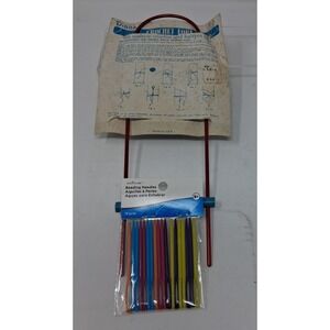 Vintage Diana Crochet Fork Hairpin Lace Tool & Creatology Beading Needles 18pc